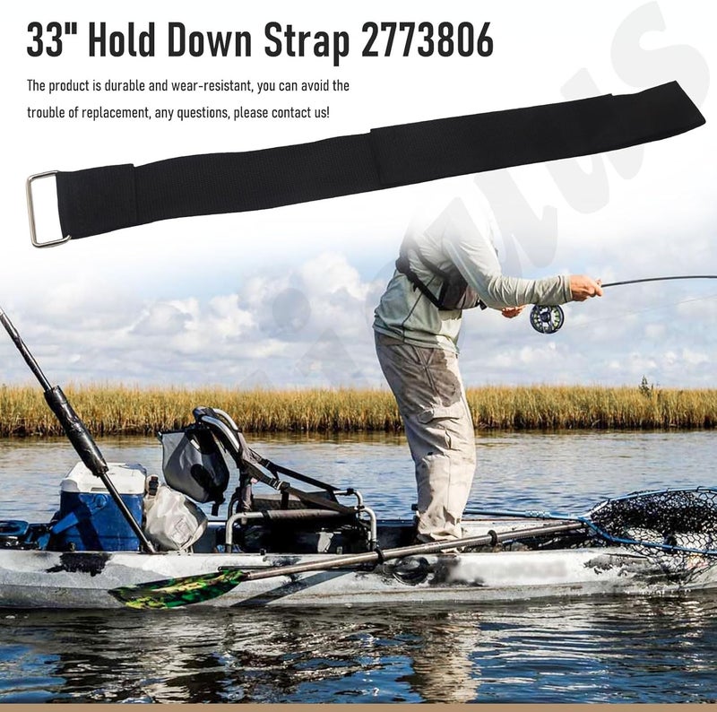 Haiouus 2773806 Strap Hold Down Replacement Compatible With Minn Kota Trolling Motor Strap, 33" Hold Down Strap for Minn Kota Fortrex, Powerdrive, Ultex Trolling Motor - Image 4